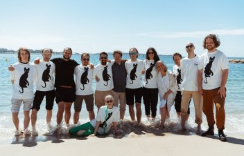 „Straumes” komanda. Uztvert, ko domā Gints Zilbalodis