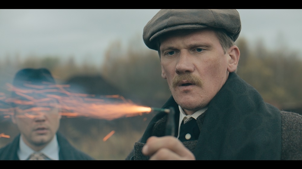Kadrs no spēlfilmas "1906" (režisors Gatis Šmits, 15 nominācijas "Lielajam Kristapam", balva labākajam spēlfilmas māksliniekam un labākajam komponistam, žūrijas speciālbalva par oriģinālas vēsturiskās atmosfēras radīšanu)