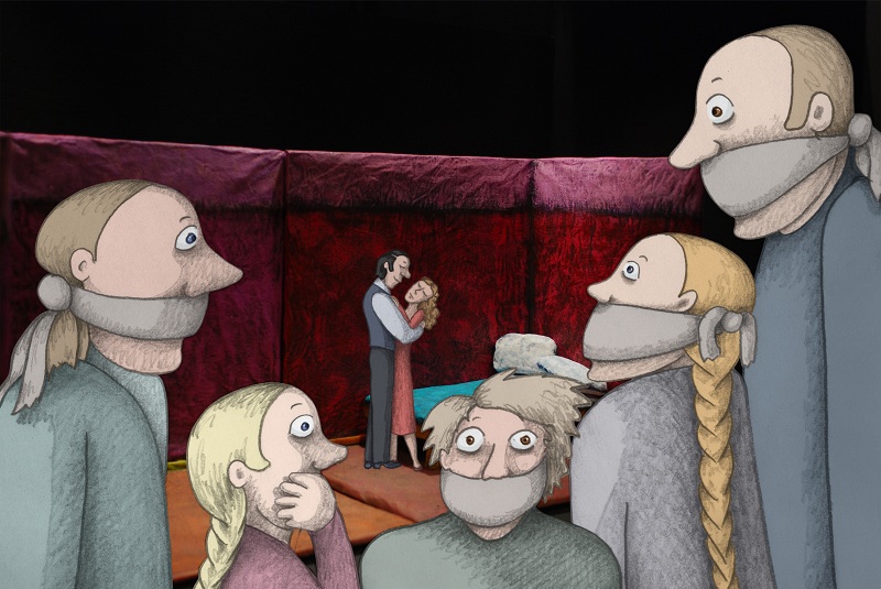 Kadrs no Signes Baumanes filmas "Akmeņi manās kabatās" (2014)