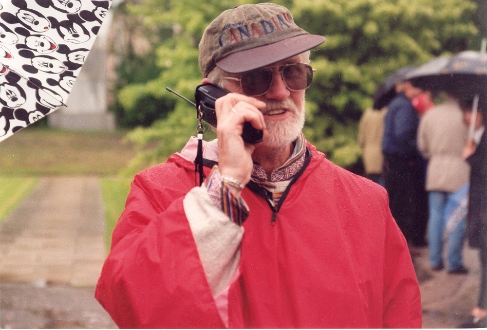 Ansis Epners 90. gadu sākumā. Foto no Rīgas Kino muzeja krājuma