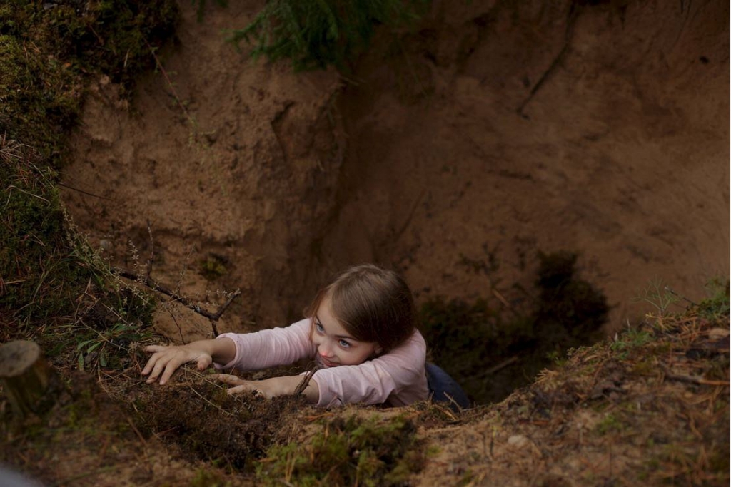 Kadrs no Daces Pūces topošās filmas "Bedre" darba materiāla