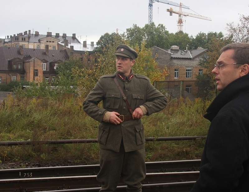 2008. gads, top filma "Bermontiāda". Stāstnieks Andris Keišs un režisors Askolds Saulītis