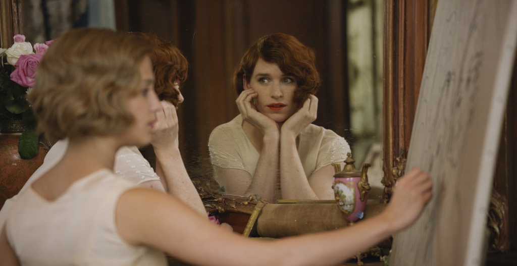 Edijs Redmeins Lilijas lomā, "Dāņu meitene / The Danish girl" (2015)