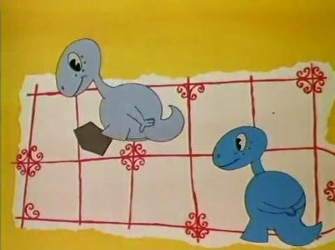 Kadrs no Rasas Strautmanes filmas "Dinozauru kalns" (1967)