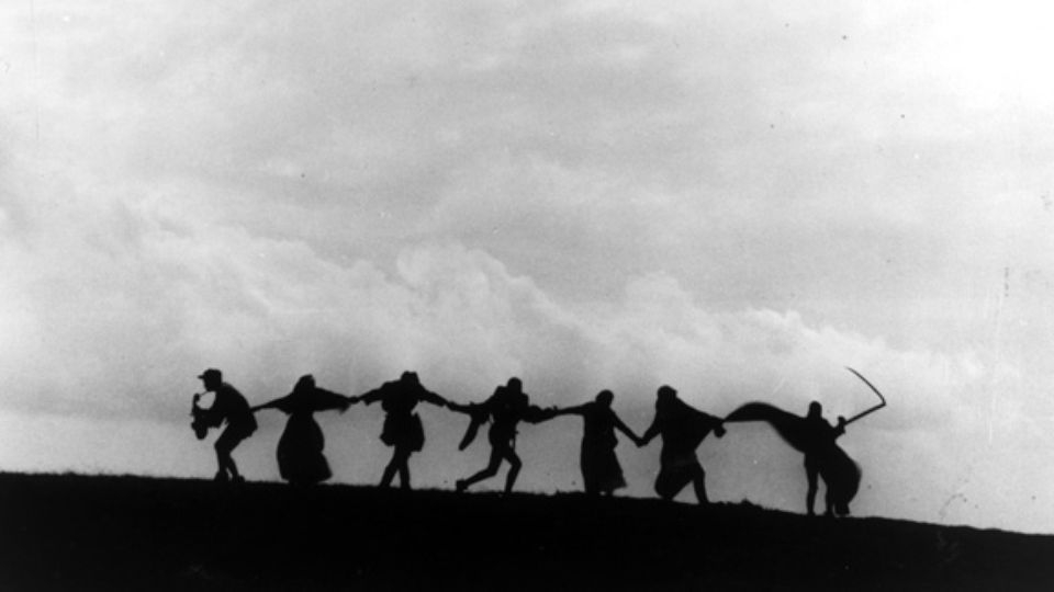 Kadrs no Ingmara Bergmana filmas "Septītais zīmogs" (1957)