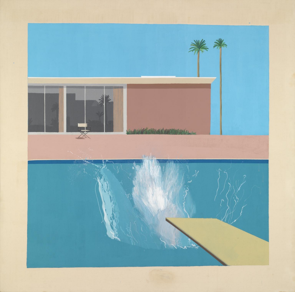 Deivida Hoknija glezna "A Bigger Splash" (1967)