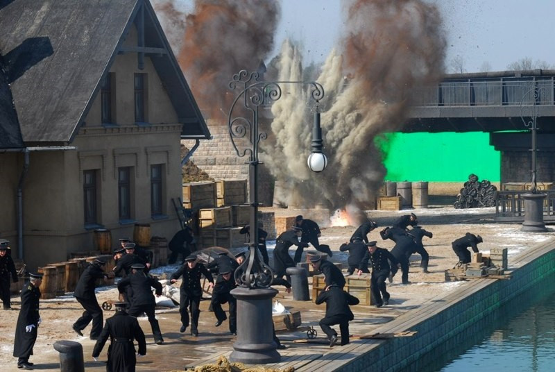 Japāņu projekta filmēšana kinopilsētā