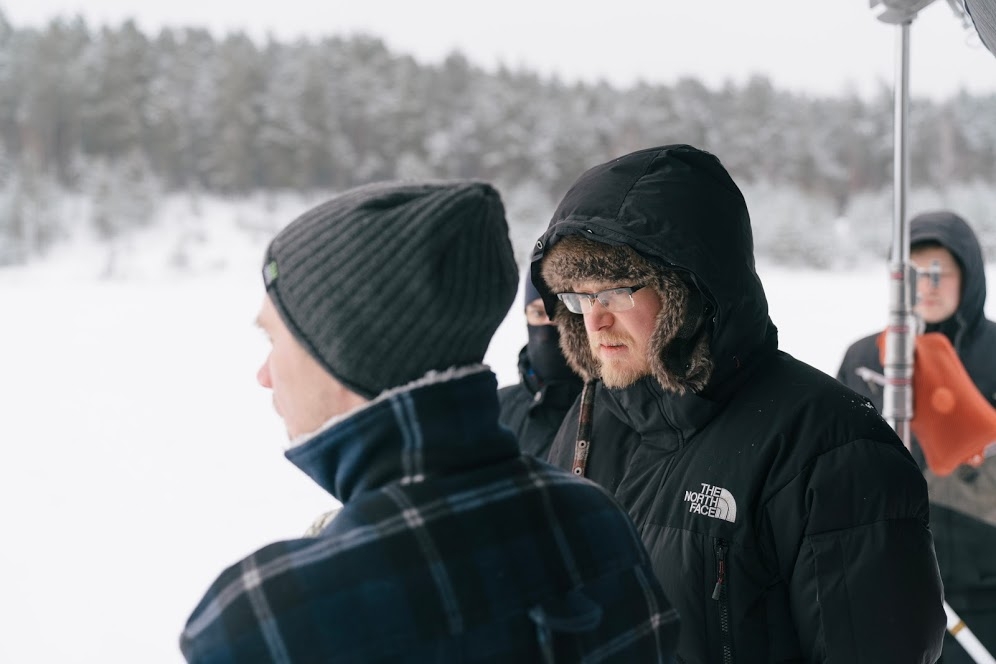 Juris Kursietis filmas "Oļegs" uzņemšanas procesā