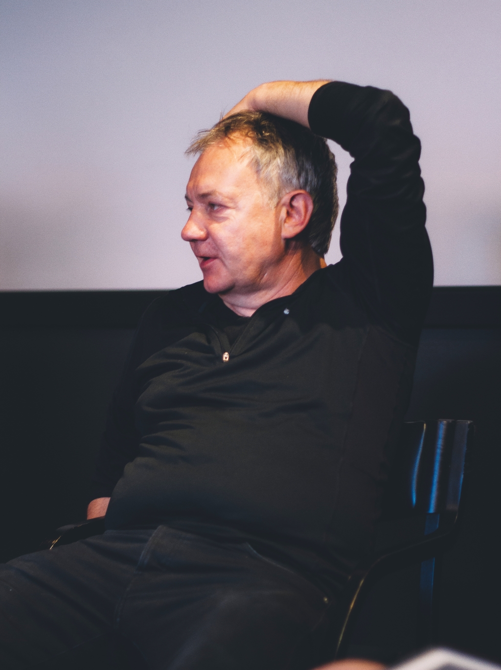Attēlā: kinorežisors Juris Poškus