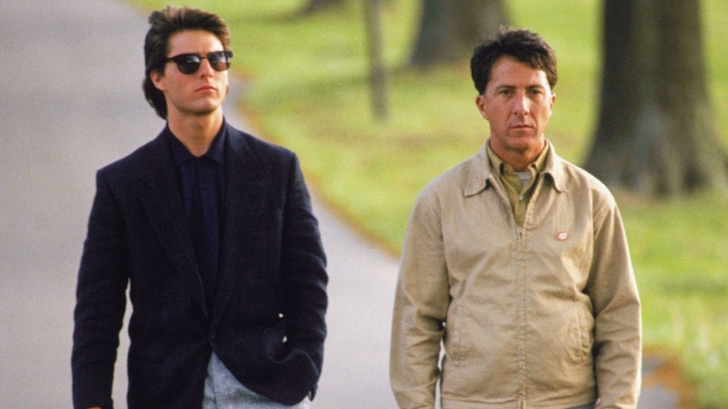 Kadrs no Barija Levinsona filmas "Lietus vīrs / Rain Man" (1988)