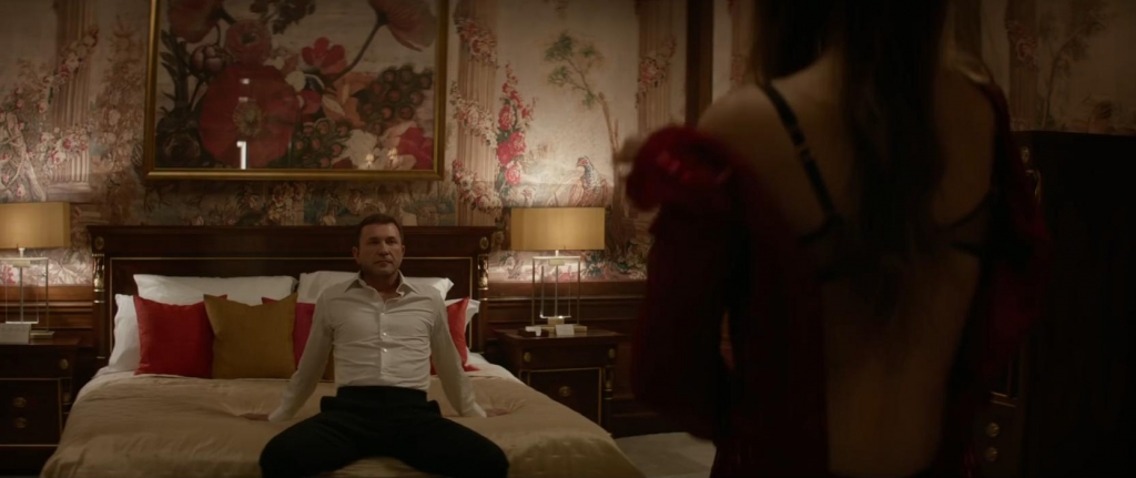 Kadrs no filmas "Sarkanais zvirbulis / Red Sparrow" (2018)