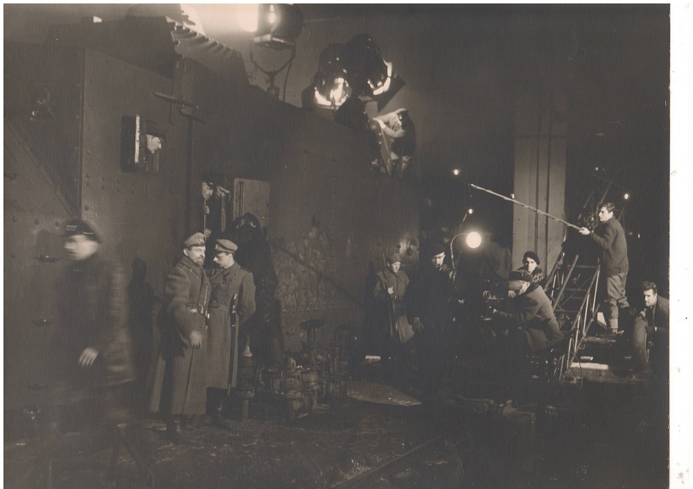 Filmas "Cielaviņas armija" uzņemšana. Foto - Guntis Sīlis, Rīgas Kino muzeja krājums