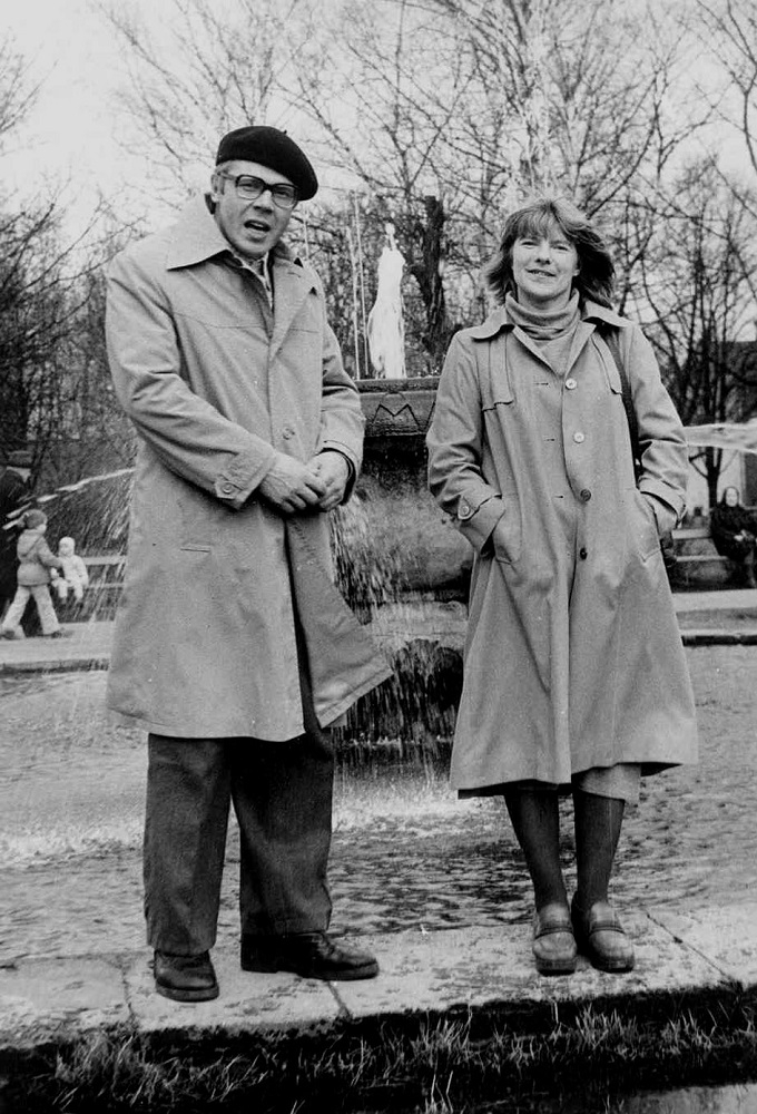 Ansis Bērziņš un Roze Stiebra 1982. gadā