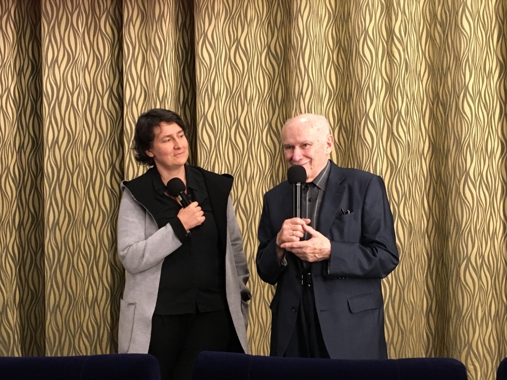 Barbara Vurma un Latvijas kinozinātnieks Ābrams Kleckins. Foto: Zane Balčus
