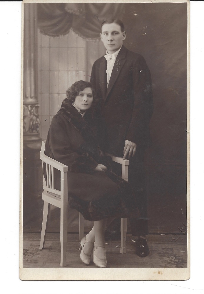 Žanis un Johanna Lipkes, kāzu foto 1921. gadā. Žaņa Lipkes memoriāla krājums